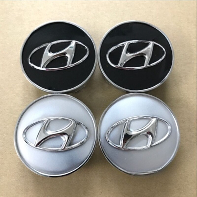 Ready Stock4*pcs 60mm Hyundai Emblem Wheel Center Hub Caps Logo Covers Car