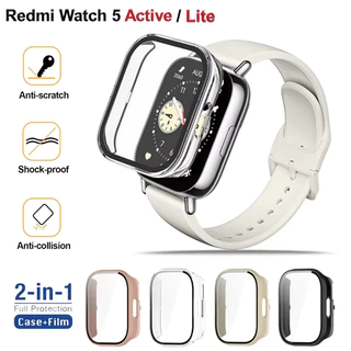 กระจกนิรภัย PC Protection Shell สำหรับ Redmi Watch 5 Active, รอบทิศทาง 9H Hard PC Protection Shell Mi Watch 5 Lite