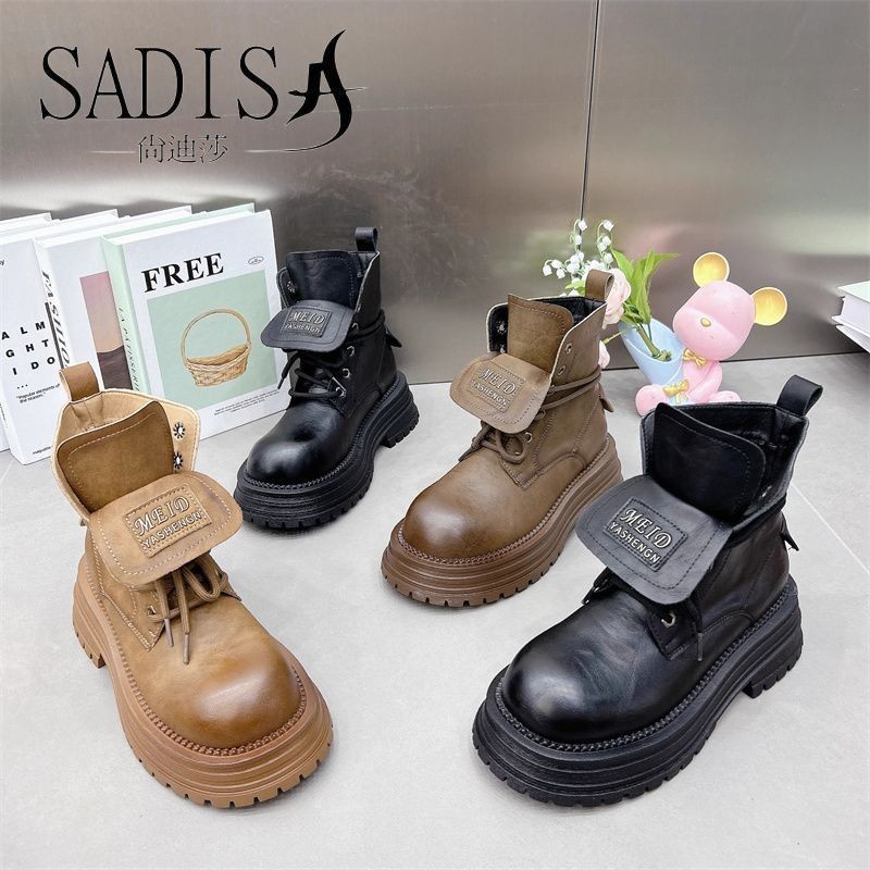 Mi Mid-Tube Boots Knight Boots สวมใส่สบายสวมใส่ด้านนอกฤดูใบไม้ร่วง Casual