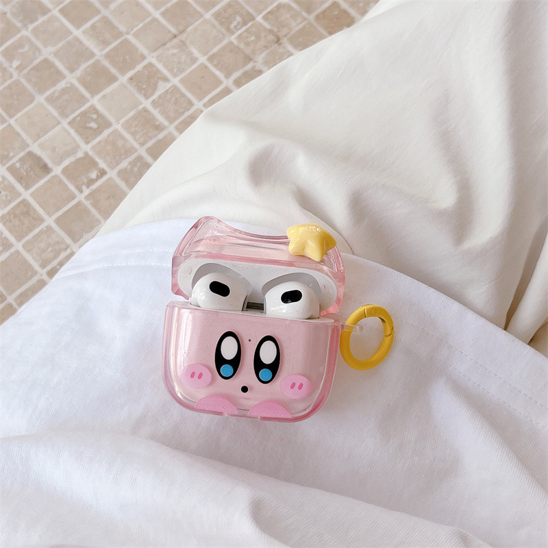 Kirby super star สําหรับ Airpods1/2 3 pro Pro2 Airpods4 ชุดหูฟังไร้สายบลูทูธป้องกันกรณี AirPods3 pro Pro2 4 หูฟังป้องกันกรณี - รูปที่ 3