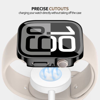 กระจกนิรภัยชุบสำหรับ for Apple Watch Ultra/SE 3 2 49 มม. IWatch Series 11 10 9 8 7 SE 6 5 4 3 40 41 44 45 มม.