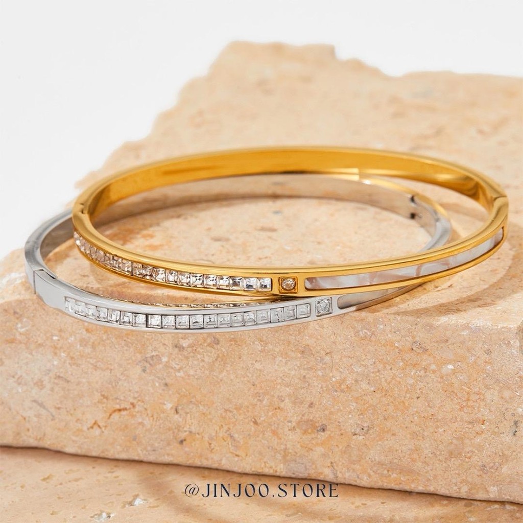 Jinjoo กำไล Luminous Luxe Bracelet งานสแตนเลส ไม่ลอกไม่ดำ