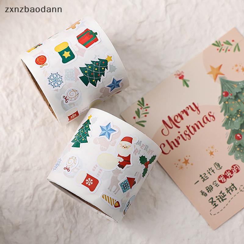 [ZXNZ] สุขสันต์วันคริสต์มาสสติกเกอร์ตกแต่งสติกเกอร์ขนาดเล็กสําหรับ ทําเอง สมุดไดอารี่อัลบั้มตกแต่งเครื่องเขียนของเล่นเด็ก อืม