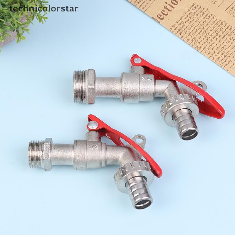 Trsr 1 PC Garden ท่อก๊อกน้ําล็อคตัวเชื่อมต่อน้ําเปลี่ยนเครื่องมือ 1/2 นิ้ว 3/4 นิ้วสังกะสีอัลลอยด์เกลียวล็อคก๊อกน้ํา Jelly