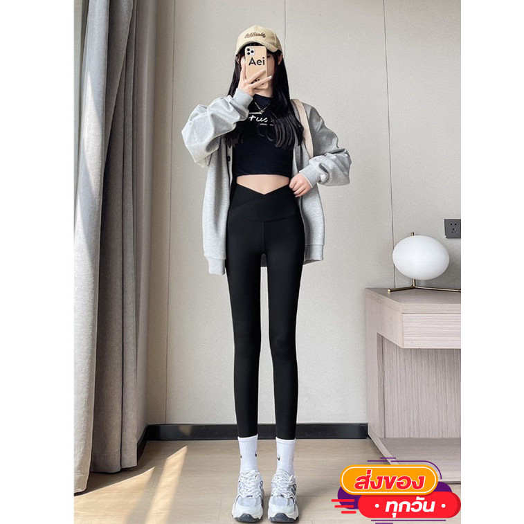 MARINYA กางเกงออกกำลังกายขายาว เอวสูง รุ่น 9020 สินค้าพร้อมส่ง