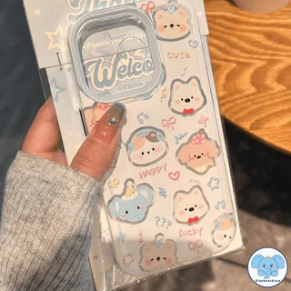 น่ารักลูกแมวลูกสุนัขเคส Realme C85 15X C75 C63 C65 Note 60 70 C71 C25 C67 C55 C21 Y C25s C15 C53 C20 C12 C35 5ช้างหมีเคส