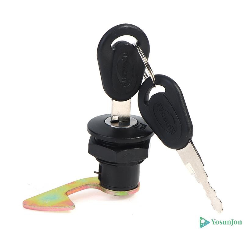 Yosunjon] ล็อคสวิตช์กุญแจกล่องท้ายหลังตะขอสั้นสําหรับรถจักรยานยนต์ Quad ATV Go Kart ใหม่