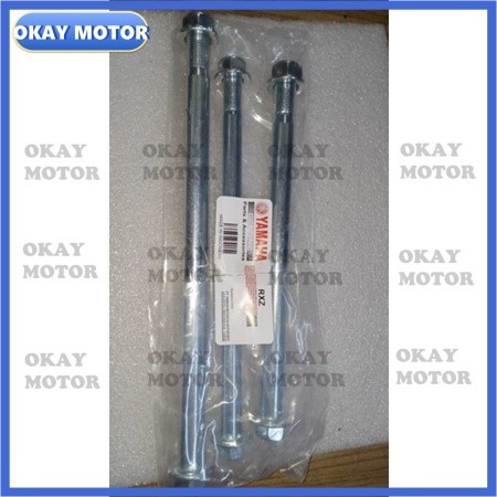Yamaha rxz 3 pc Shaft Tayar Depan Belakang swing Arm Shaft batang Sap Skali nut boss mili เครื่องวิเ