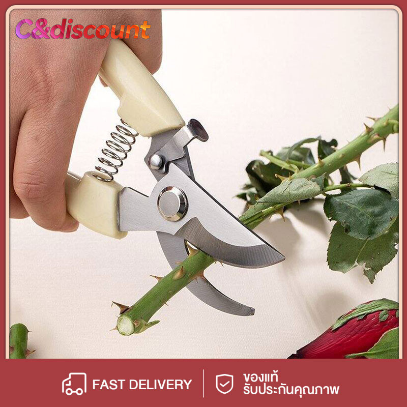 CDiscount กรรไกรตัดกิ่งไม้ กรรไกรตัดกิ่ง กรรไกรแต่งกิ่ง วัสดุเกรด A ตัดได้คม ใช้งานได้หลากหลาย ส่งจากไทย ส่งของทุกวัน