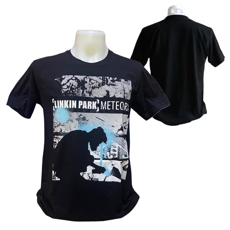 ECUPPER เสื้อวง LINKIN PARK T-SHIRT ลาย METEORA DRIP COLLAGE (2024) ลิขสิทธิ์ของแท้ UK tee