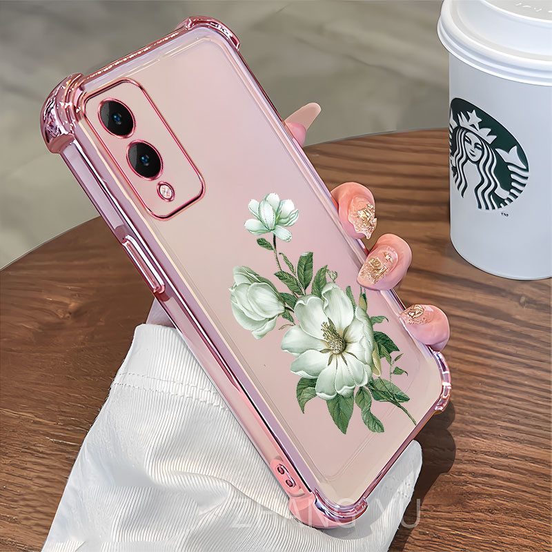 เคส VIVO Y17S Y28 5G เคสโทรศัพท์ 2025 ใหม่ ซิลิโคน ป้องกันสี่มุม MLH