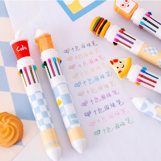 COLORFUL CHARACTER PENS 3D DOLL 10 สีและ 6 สี