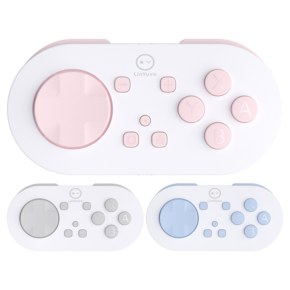 Linyuvo KS54 คอนโทรลเลอร์สําหรับเล่นเกมที่รองรับบลูทูธไร้สายพร้อมการสั่นสะเทือน 180mAh สําหรับ Android/iOS/สวิตช์/รองรับโหมดคีย์บอร์ด