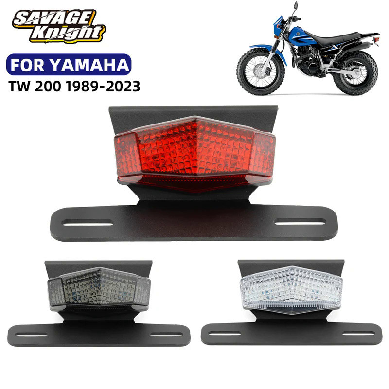 Mo  For YAMAHA TW200 License Plate Holder Fender Eliminator TW 200 Rear Tail Tidy Light LED Turn Sig