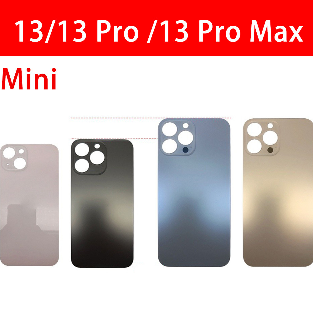 หลุมใหญ่ สําหรับ Phone13 14 Mini Pro Max ฝาหลัง back cover ด้วยกาว ตรงรุ่น พร้อมจัดส่ง