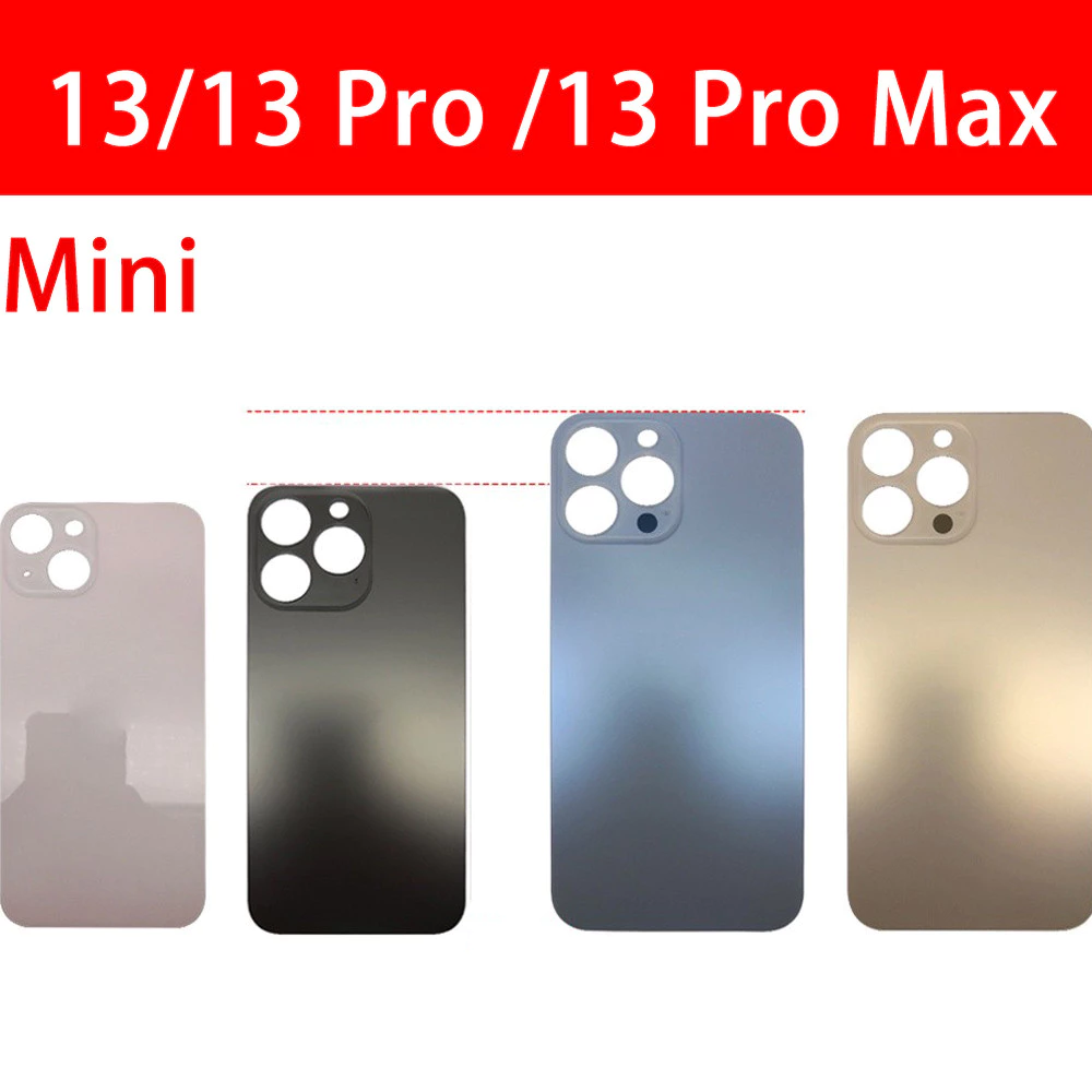 หลุมใหญ่ สําหรับ Phone13 14 Mini Pro Max ฝาหลัง back cover ด้วยกาว ตรงรุ่น พร้อมจัดส่ง