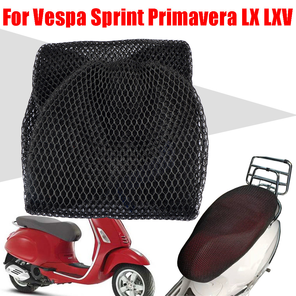 สําหรับ Vespa Sprint Primavera LX LXV PX S 50 125 150 อุปกรณ์เสริมตาข่ายเบาะรองนั่ง Breathable ฉนวนก