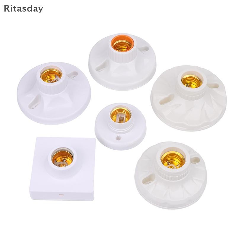 Ritasday นวัตกรรมและใช้งานได้จริง E27 ผู้ถือโคมไฟทนอุณหภูมิสูงผู้ถือหลอดไฟเซรามิคหลอดไฟซ็อกเก็ตโคมไฟฐานใหม่ - รูปที่ 6