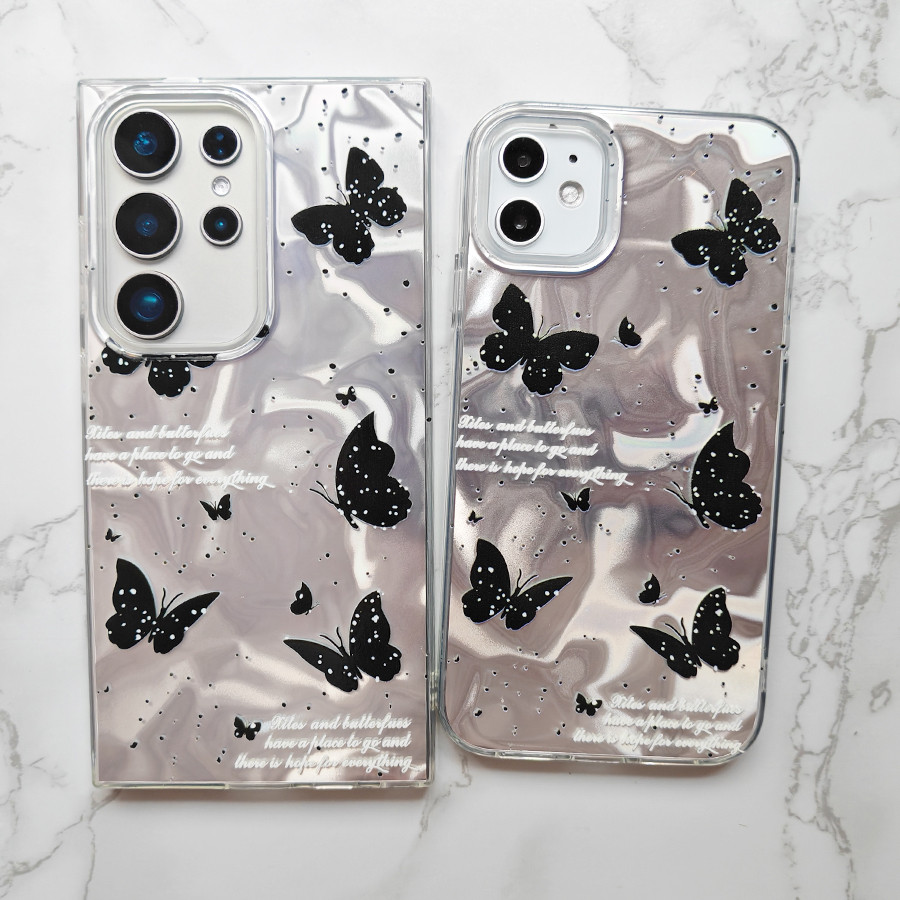 HUAWEI Honor X7C X9A X9B X6B X8A X8B X7A X7B X9CX5B Plus X6A X6 X8 X7 4G 5G ปลอกน่ารักผีเสื้อสีดําหร