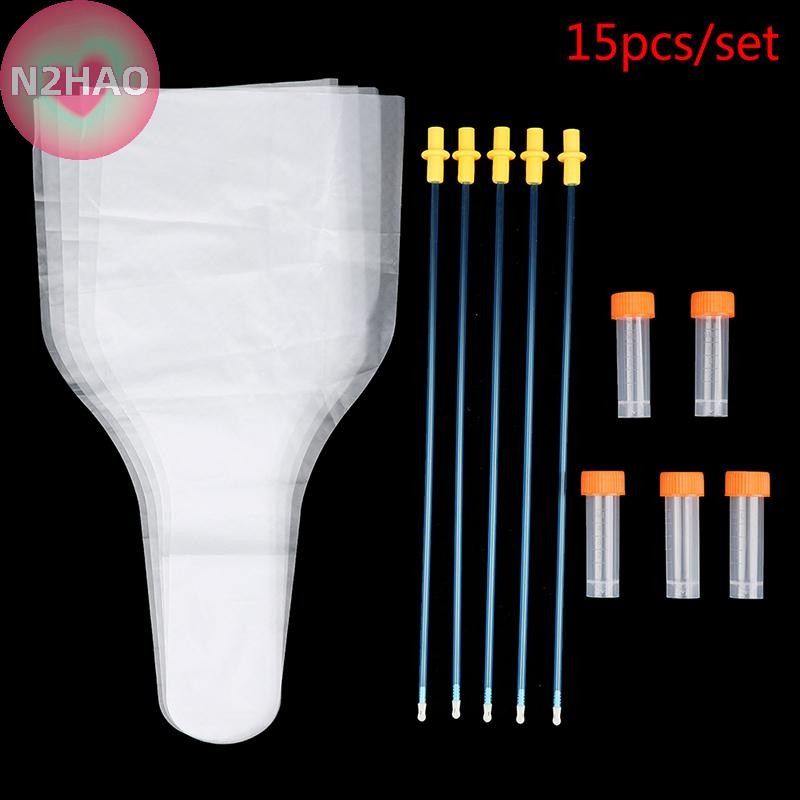N2hao 15 ชิ้น AI สุนัขเทียม Sperm Extractor Whelp Pine Tube n