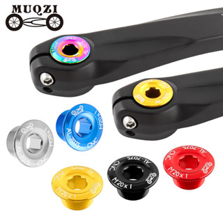 ฝาครอบข้อเหวี่ยงฝาเกลียว M20 MTB Crankset Crank Cover อลูมิเ…