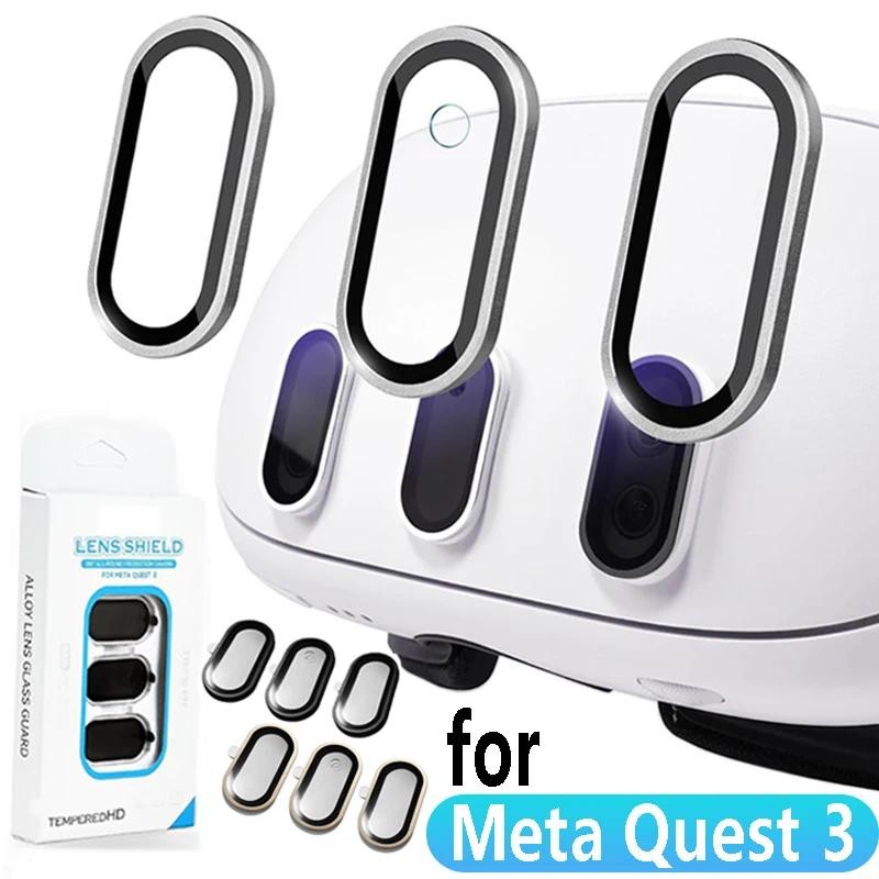 สําหรับฟิล์มกระจกนิรภัยโลหะผสม Meta Quest 3s, ฟิล์มกันรอย, ตัวป้องกันเลนส์กันรอยขีดข่วน, อุปกรณ์เสริม VR