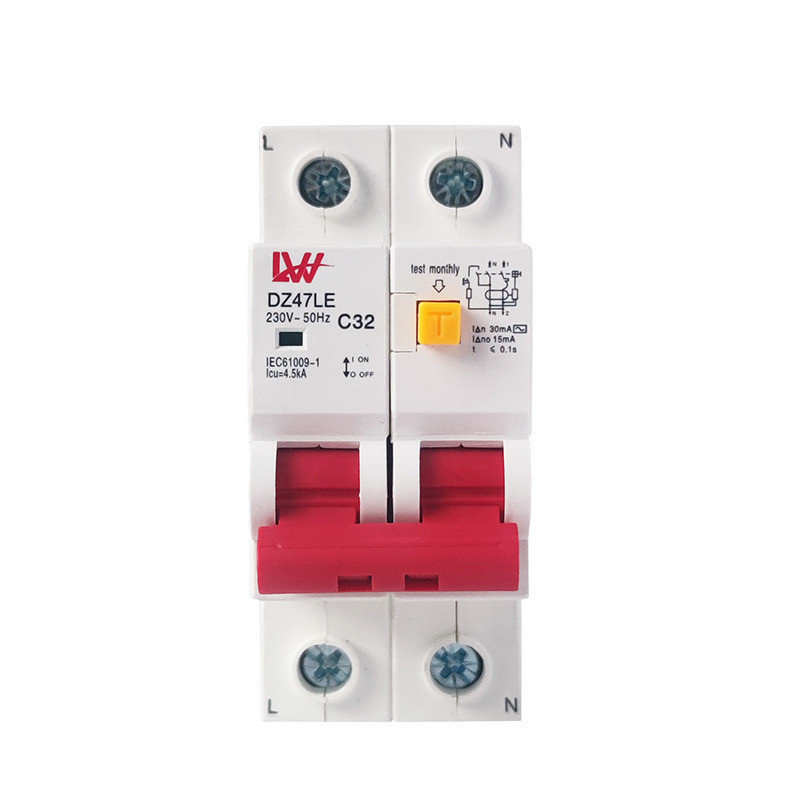 Safety breaker （RCBO）32A/63A เซฟตี้เบรกเกอร์ กันดูด/กันไฟรั่ว/กันไฟเกิน AC 230V-50Hz รุ่น DZ47LE สินค้าพร้อมส่งจากไทย