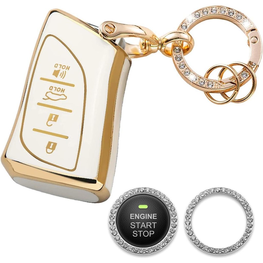 สําหรับ Lexus GX460 Key Fob ฝาครอบใช้งานร่วมกับ Lexus ES350 ES300h UX200 UX250h LC LS500h F-Sport 4 