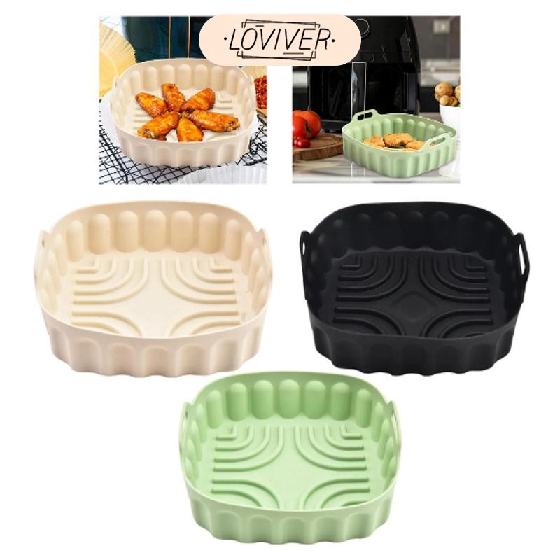 LOVIVER Air Fryer ซิลิโคน Liner Air Fryer ใส่ Liner สําหรับ Steamer Lining Baking