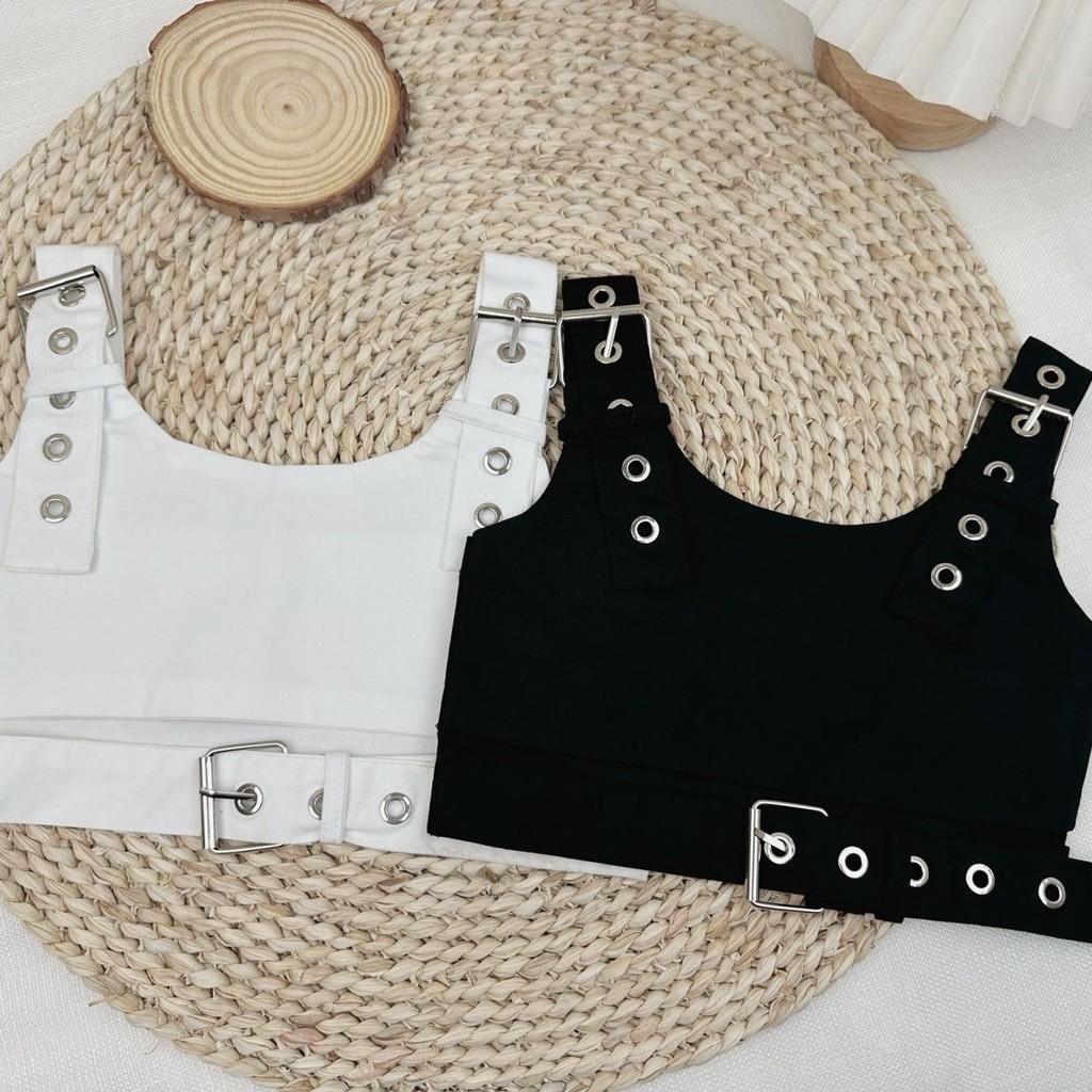 สาวเกาหลีรุ่น Cropped Overalls แจ๊สด้านนอก Camisole ฤดูร้อน Influencer เด็กสวมใส่ด้านในแฟชั่นสั้น Tops❤4.1❤