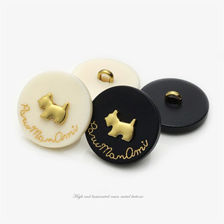 10ชิ้น15/20/25มิลลิเมตรน่ารักสุนัขออกแบบเสื้อผ้าปุ่มตกแต่ง,ว…