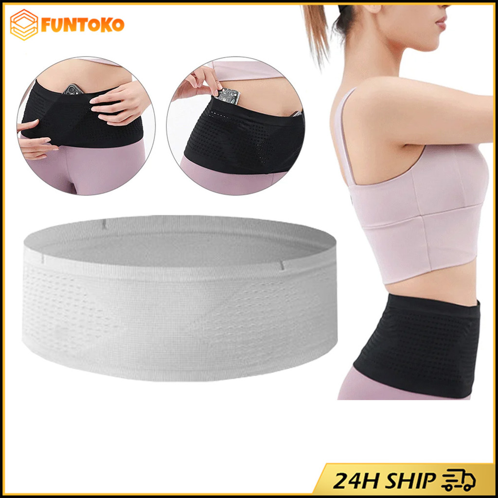 สินค้ามีคุณภาพ กระเป๋าวิ่งออกกำลังกาย เข็มขัดวิ่ง ใส่มือถือ running belt bag ความยืดหยุ่นสูง