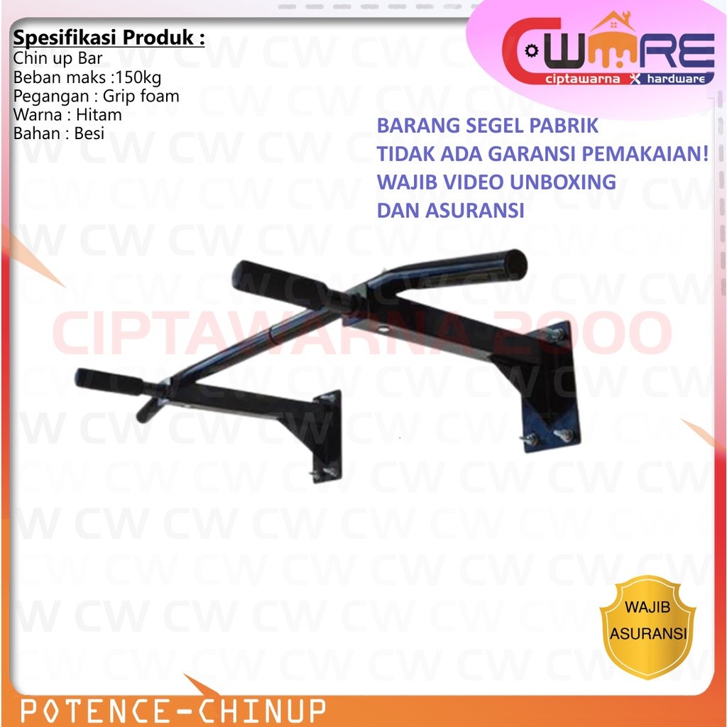 Potence Multi Chin Up Bar Wall Pull Up Tool Bar ฟิตเนสยิม - SMR cw2h