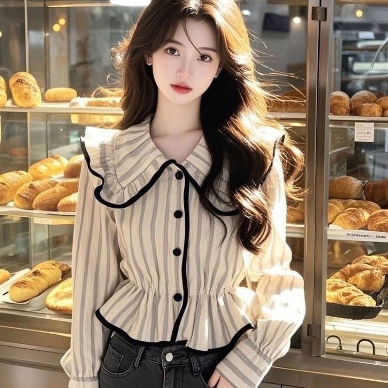 ส่งไวจากไทยLucy Shopสไตล์ใหม่ด้านบนยางพรีเมี่ยมที่ไม่ซ้ำตุ๊กตาแขนยาวออกแบบเสื้อลาย