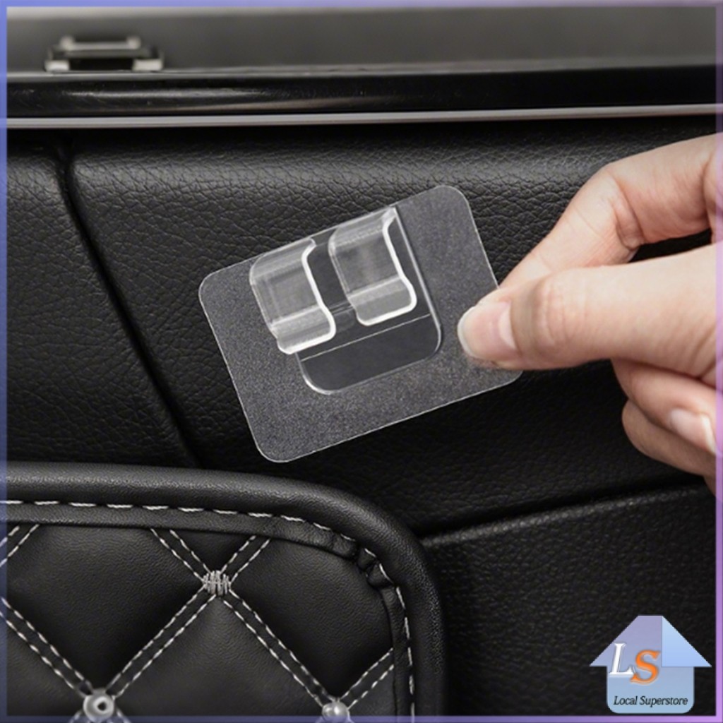 ตัวเก็บสายไฟ  ใช้งานสะดวกติดง่ายไม่ต้องเจาะผนัง 10pcs  Storage clip