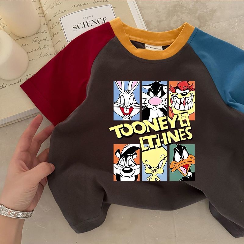 ฤดูร้อนใหม่ เสื้อยืดแขนสั้นผ้าฝ้ายแท้สำหรับเด็ก เสื้อยืดลายการ์ตูนสำหรับเด็กผู้ชาย เสื้อยืดแขนสั้นแบบแพทช์เวิร์ค เสื้อเด็กผู้หญิงที่มีสไตล์ - รูปที่ 5