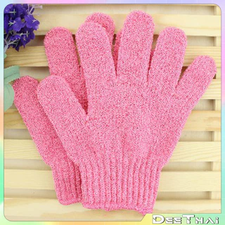 DeeThai ถุงมือขัดผิวอาบน้ำ ขัดขี้ไคล ขจัดเซลล์ผิวเก่า พร้อมส่ง bath towel