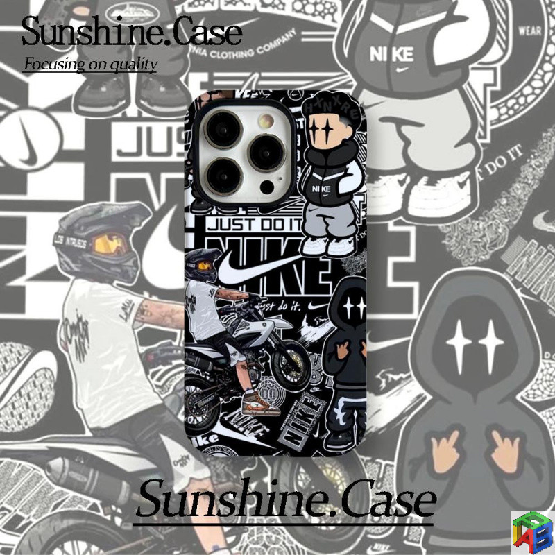 หัวรถจักร แฟชั่นแบรนด์ iphone 16/17pro เคสโทรศัพท์ Iphone15Promax ฟิล์มใหม่ 2-in-1 14/13Promax 12/11promax 7/8Plus Xsmax ฝาครอบป้องกันสองชั้น - รูปที่ 3