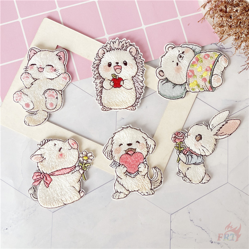 ☸ ถาม แพทช์สติกเกอร์ติดด้วยตนเองเด็กอ่อนสัตว์ ☸ 1 ชิ้น DIY เหล็กบนเย็บเสื้อผ้ากระเป๋าอุปกรณ์เสริมตกแต่งป้ายแพทช์ - รูปที่ 3