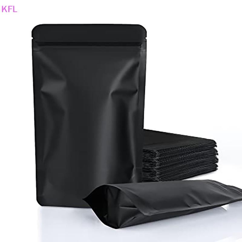 (KFL) 100 Pack ผนึกถุงบรรจุภัณฑ์สําหรับธุรกิจขนาดเล็กสองด้าน Mylar กระเป๋ากลิ่นหลักฐานกระเป๋าสําหรับเก็บอาหารกระเป๋าแบนขายร้อน