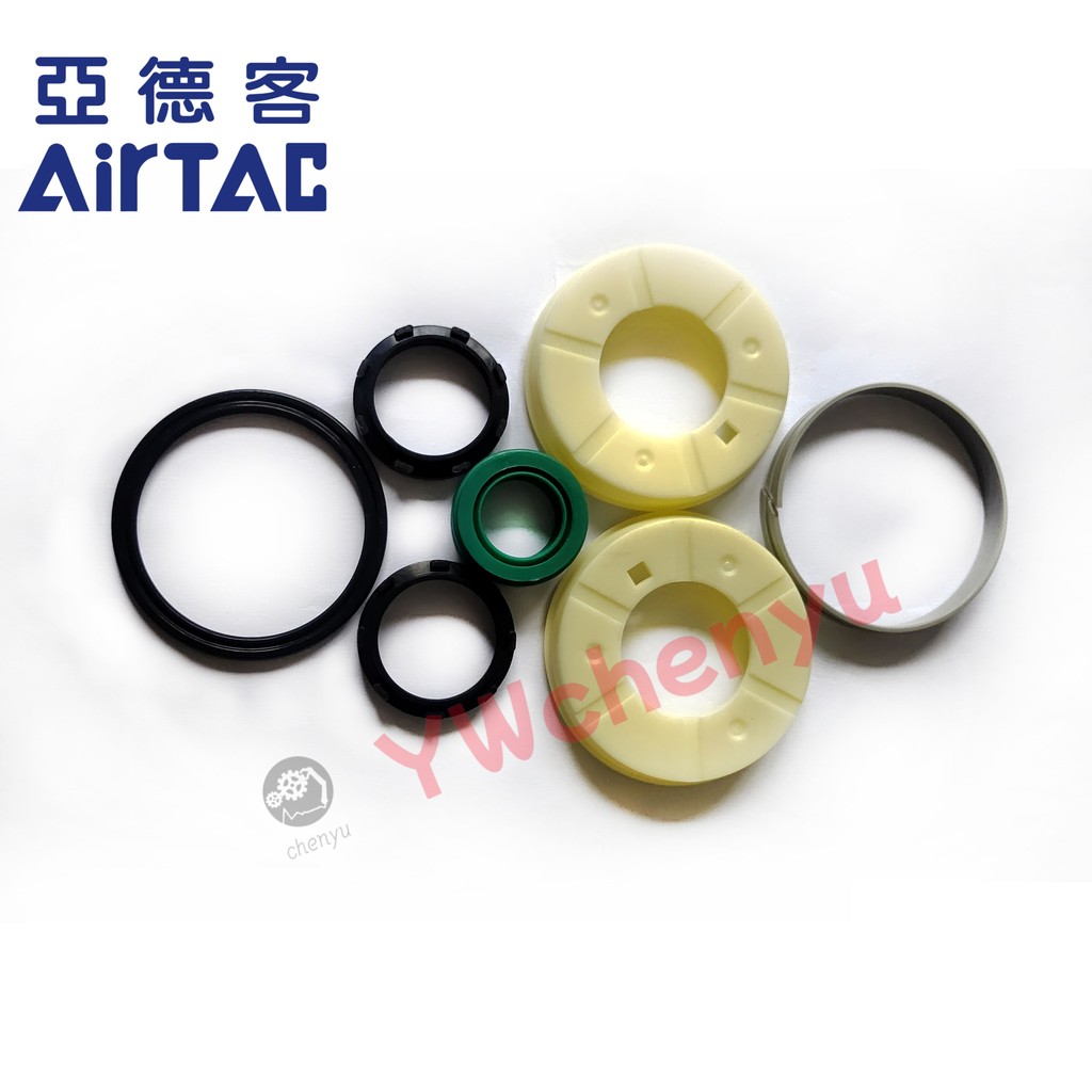 AIRTAC ชุดซ่อมกระบอกสูบ， SC SE SAU 32 40 50 63 80 100 แหวนปิดผนึกทนทานต่อการสึกหรอ