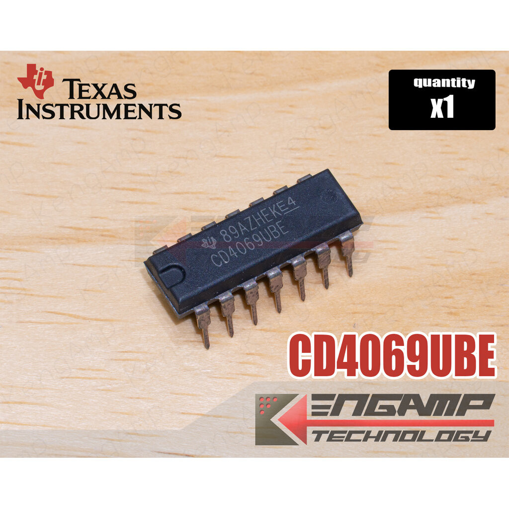 (1ตัว) [IC] CD4069UBE CD4069 TEXUS CMOS HEX INVERTER