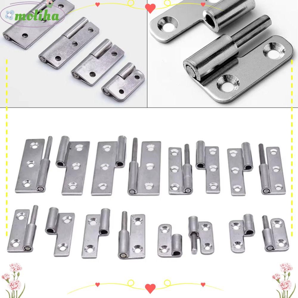 โมลิฮา 1ชิ้นที่ถอดออกได้บานพับ,ฮาร์ดแวร์เฟอร์นิเจอร์304สแตนเลสที่ถอดออกได้บานพับ,ทนทานหน้าต่างอุปกรณ์เสริมธงรูปร่างลื่นร่วมบานพับประตูหน้าต่างตู้บ