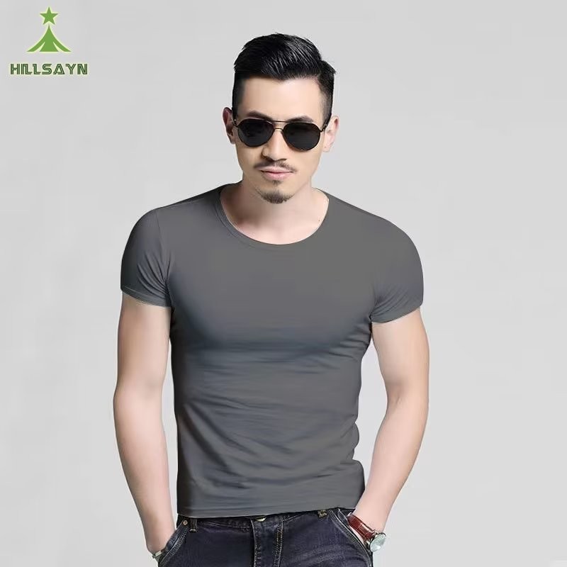 Hillsayn เสื้อยืดแขนสั้นผู้ชายแฟชั่นดีไซน์พิมพ์ลายเมือง