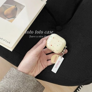 Ins Milk White Splash Ink Polka Dot Airpods เคสหูฟังรุ่นที่ 4 เหมาะสําหรับ Apple รุ่นที่ 2 pro เคสป้องกันบลูทูธ