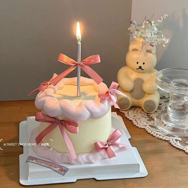 จําลองรูปแบบเค้ก 2024ใหม่สไตล์เกาหลี ins สาวเน็ตแดงหัวใจเค้กวันเกิดรุ่นปลอมจำลองตัวอย่างพลาสติกสามารถตั้งค่าได้ - รูปที่ 4