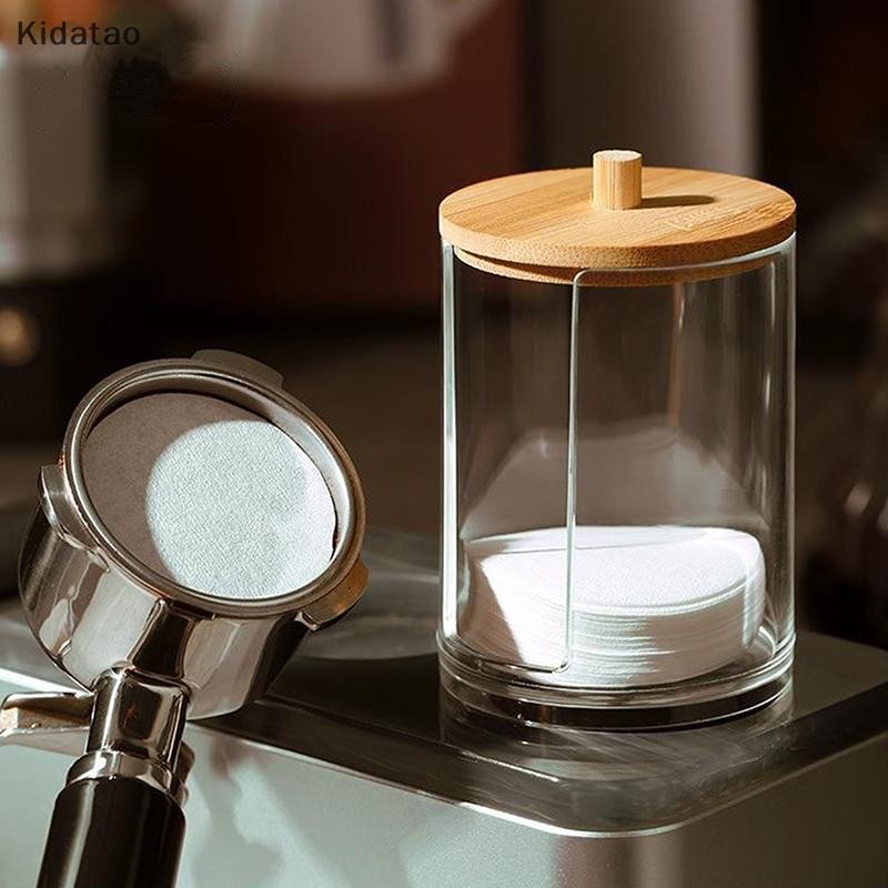 Kidatao กระดาษกรองกาแฟพร้อมฝา กล่องเก็บกระดาษกรองกาแฟสําหรับหม้อต้มมอคค่า