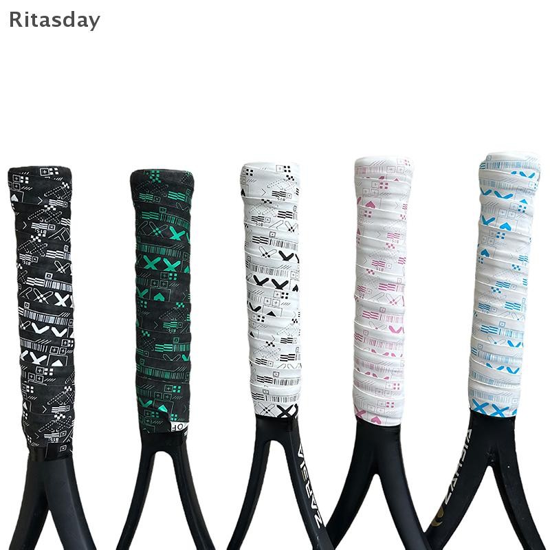 Ritasday เทนนิสแบดมินตันแร็กเก็ต Paddle Protection เทปสติกเกอร์แร็กเก็ต Overgrips Self-กาว Shock Absorption Non-Slip Grip เทปใหม่