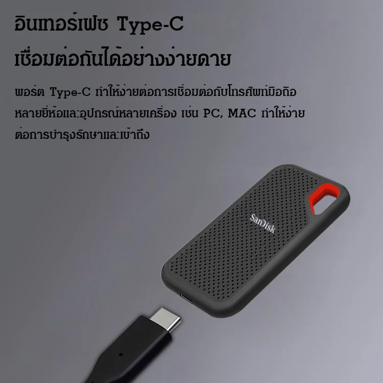 ✨พร้อมส่ง✨【ต้องมีที่บ้าน】1TB/2TB/6TB/4TB/64TB  SSD  แบบพกพาความเร็วสูง กันน้ำ ฮาร์ดไดรฟ์มือถือแข็งความเร็วสูง เข้ากันได้กับอุปกรณ์หลายเครื่อง