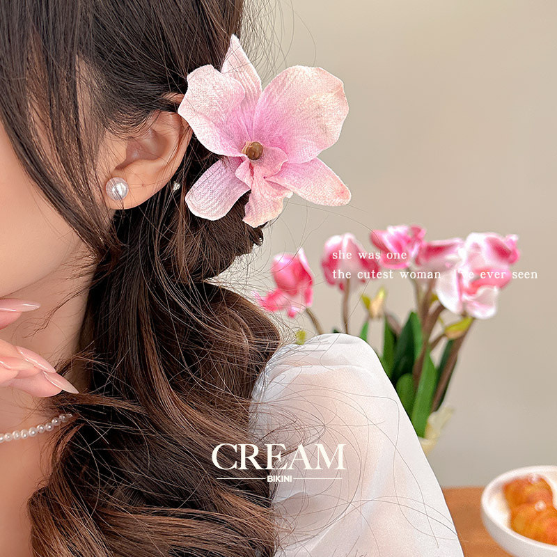 [SUMMER LUV] กิ๊บติดผมดอกไม้กล้วยไม้จําลองวันหยุดริมทะเล